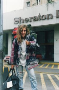 Frente al Sheraton de Lima, 1993.