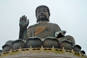 Gran Buda (Tian Tan) de la isla de Lantau, Hong Kong.