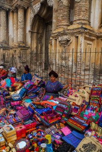 Artesanías en La Antigua Guatemala.