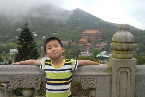 El monasterio Po Lin, en Lantau, Hong Kong.