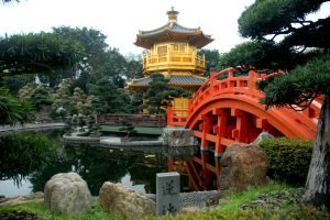 Monasterio budista de Chi Lin, en Hong Kong.