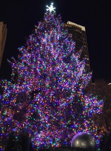 Árbol navideño gigante de Millennium Park.