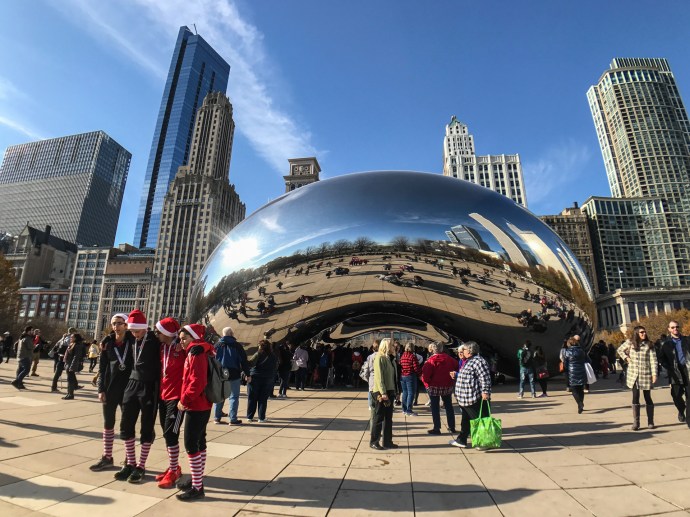Cloud Gate o El Frijol de Millennium Park, Chicago.