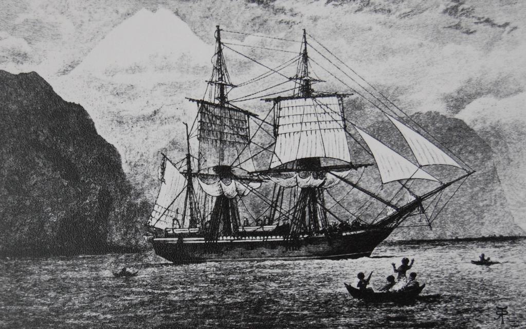 El bergantín Beagle, a bordo del cual Charles Darwin dio la vuelta al mundo.