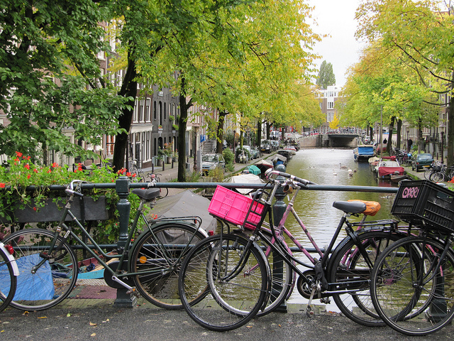 Bicicletas en Ámsterdam, Holanda.